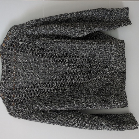 IRO Deep V Neck Ultimate Melange Boucle Spekle Pullover Oversized Lagenlook Sz M - Picture 7 of 10